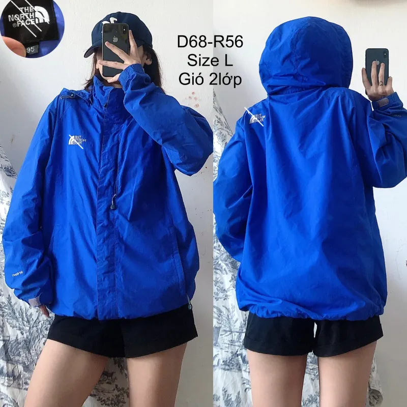 Khoác gió 2lớp hiệu TNF size L  1000919