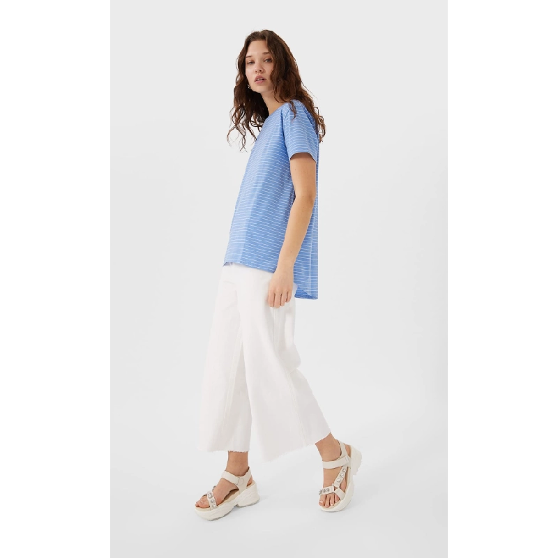 Striped asymmetric t-shirt 465629