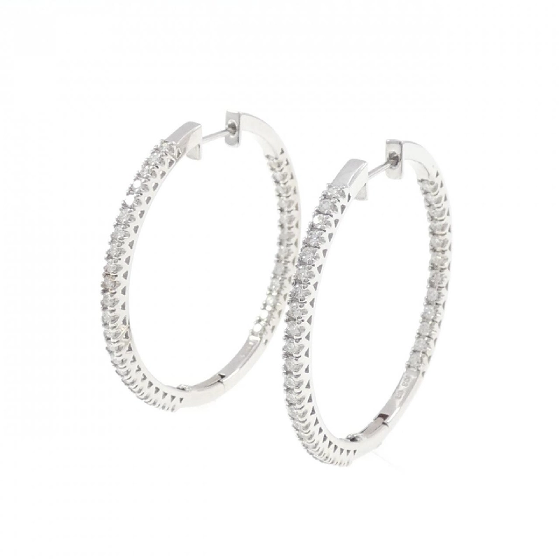 K18WG Bông tai kim cương 1.00CT - Hàng hiệu Chính hãng 867266