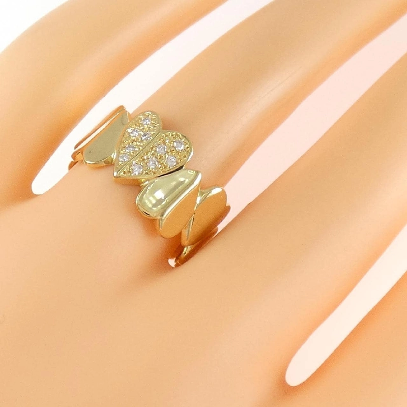 Nhẫn kim cương hình trái tim K18YG 0.17CT - Hàng hiệu Chính hãng 850798