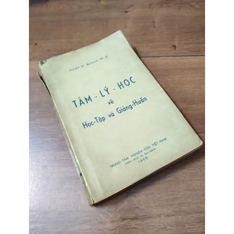 Tâm Lý Học về Học Tập và Giảng Huấn-Sách xưa-Harold W. Bernard-Hiếm còn sót lại 786335