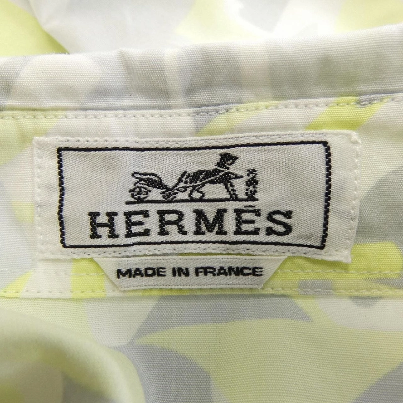 HERMES Elmes Puzzle Vegetal PUZZLE VEGETAL *31-5606. Áo sơ mi - Hàng hiệu Chính hãng 894252