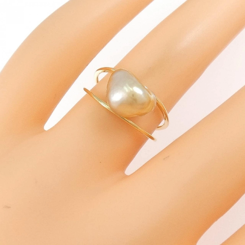 Nhẫn ngọc trai trắng K18YG 670397