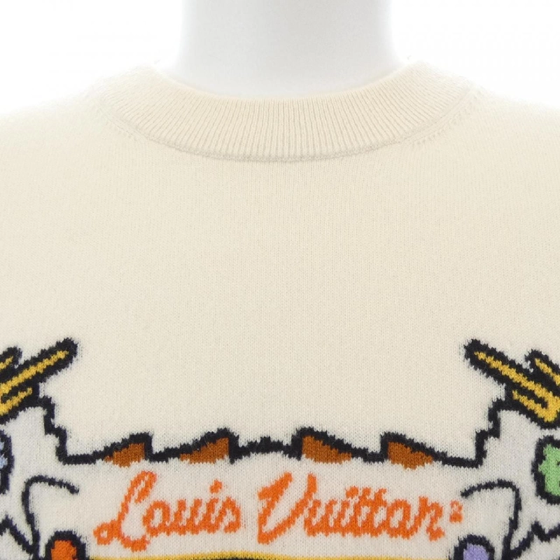 Louis Vuitton LOUIS VUITTON Áo len cashmere họa tiết jacquard NIGO HMN02WDLB - Hàng hiệu Authentic 888367