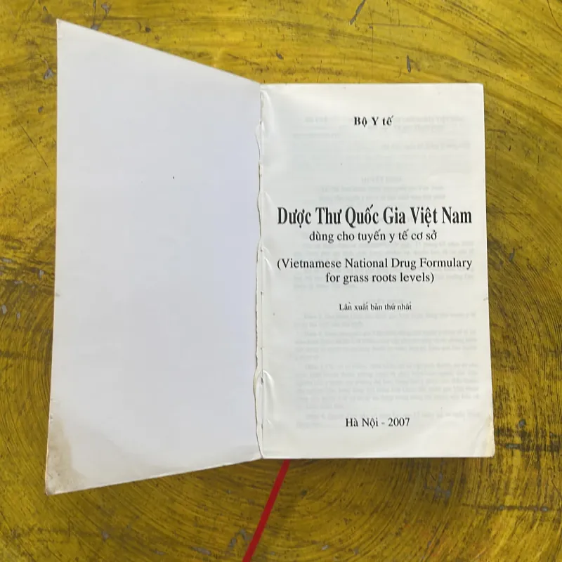DƯỢC THƯ QUỐC GIA VIỆT NAM dùng cho tuyến y tế cơ sở - BỘ Y TẾ 1002550