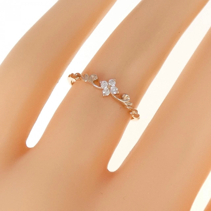 Nhẫn kim cương K10PG hoa 0.05CT 670735