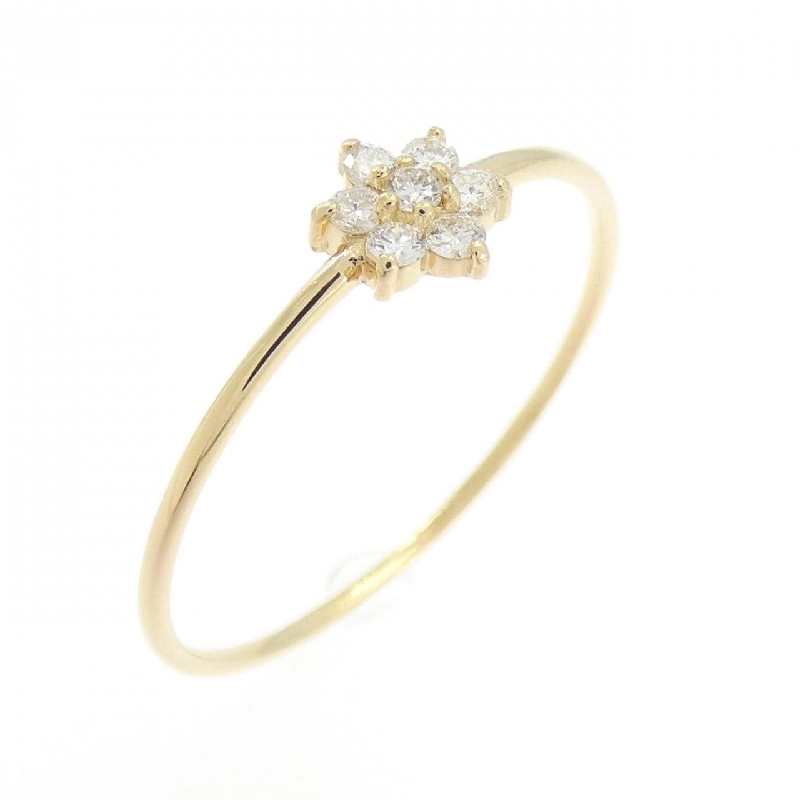 Nhẫn kim cương hoa K18YG 0.10CT - Hàng hiệu chính hãng 847488