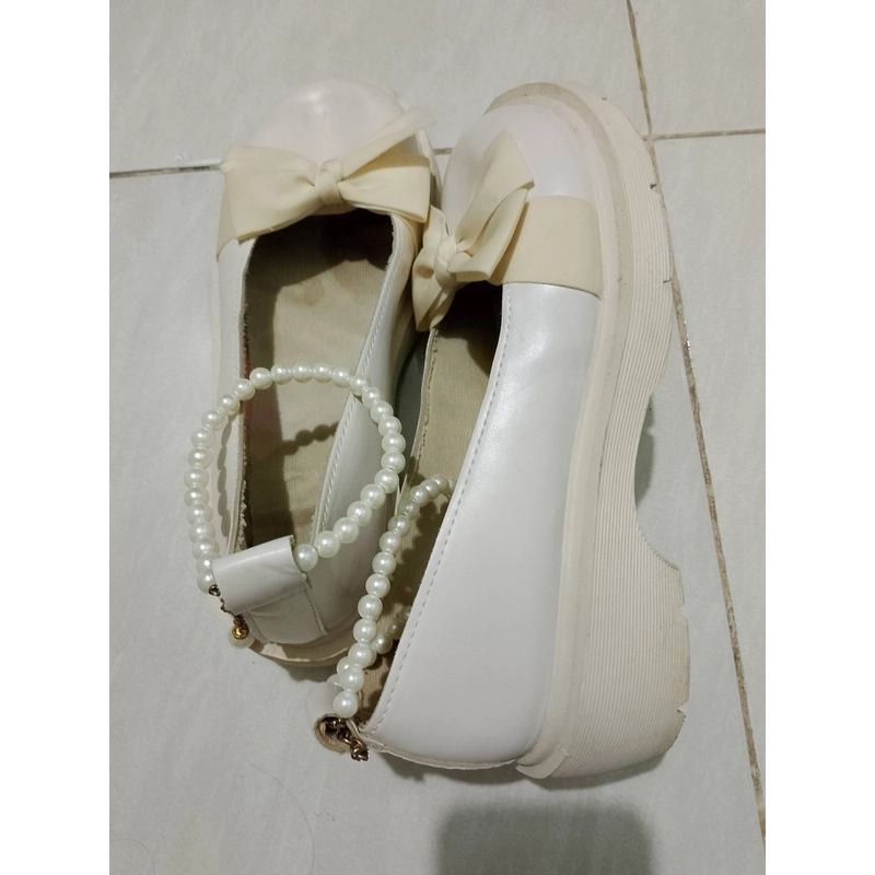 Giày Lolita mũi nơ quai ngọc 509036