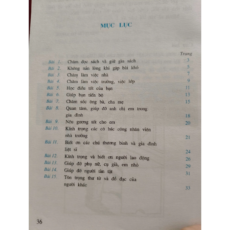 ĐẠO ĐỨC 3 - LƯU THU THỦY - 2003 - 36 trang GIÁO KHOA ANTQ0709 924389