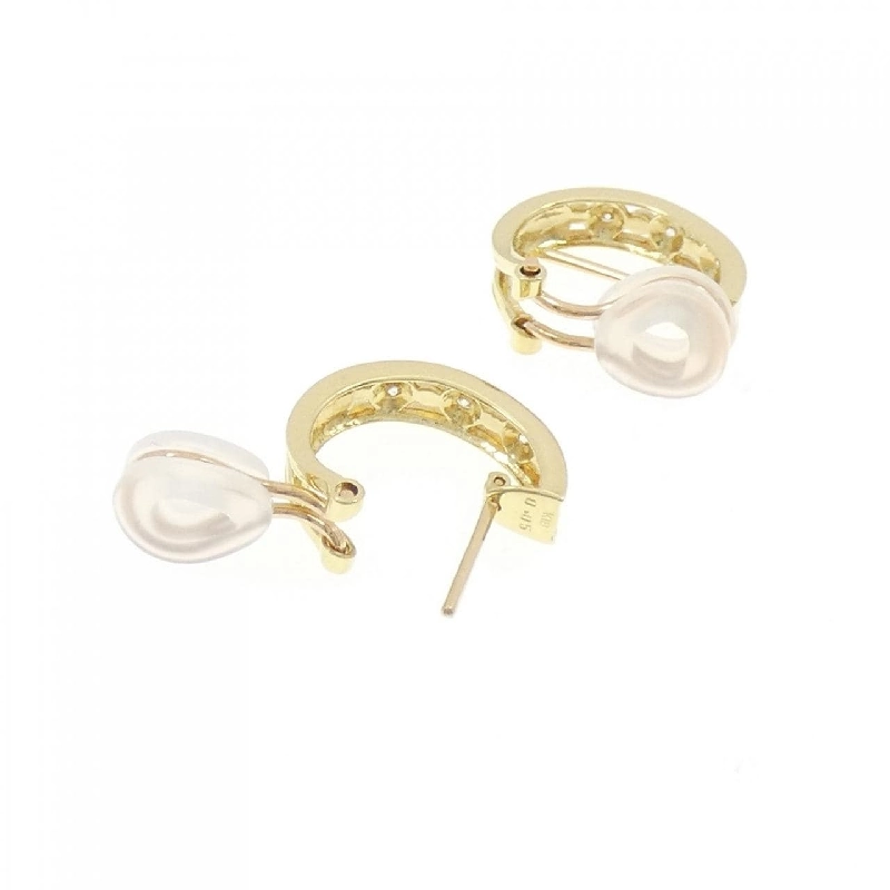 K18YG Bông tai/Khuyên tai kim cương 0.10CT - Hàng hiệu Chính hãng 873818