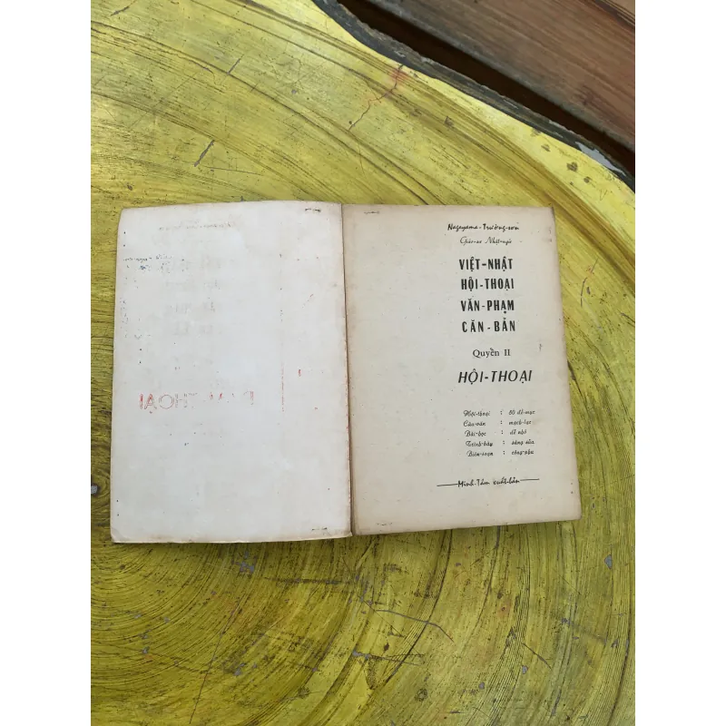 COMBO HỘI THOẠI VIỆT NHẬT QUYỂN 1: VĂN PHẠM & QUYỂN 2: ĐÀM THOẠI trước 1975 799933