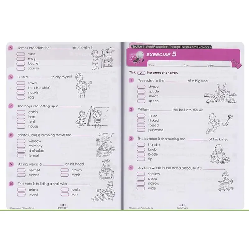 Learning vocabulary 1->6 (Sách nhập) - 6 quyển 759593