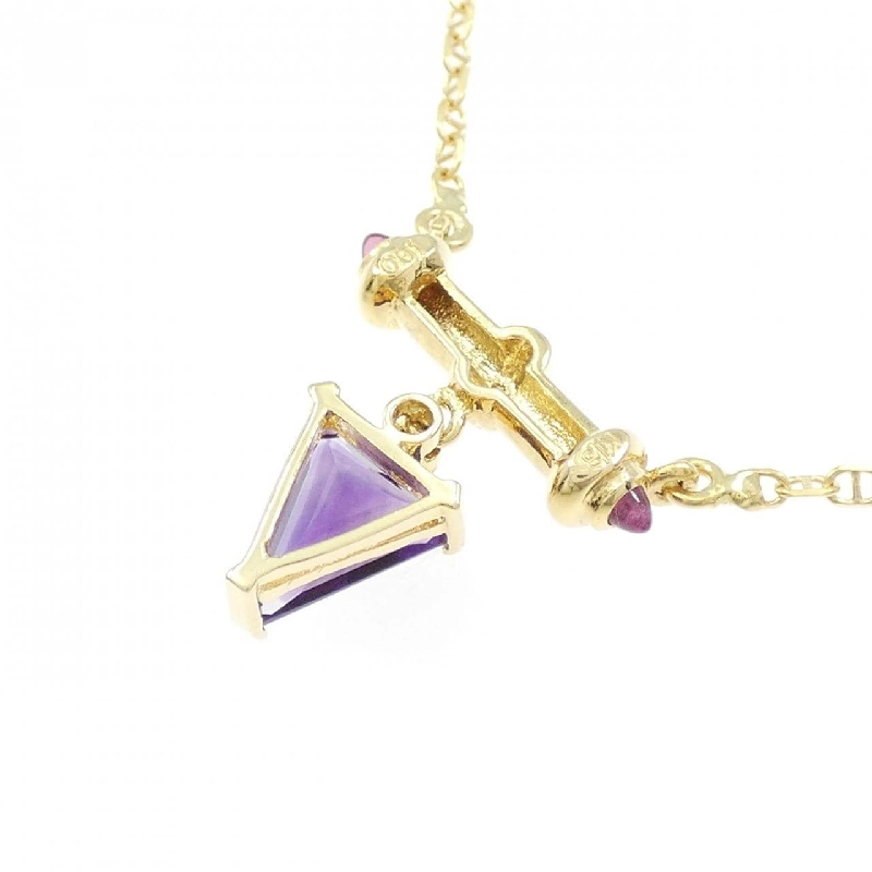 K18YG Đá màu Dây chuyền - Hàng hiệu Chính hãng 858985