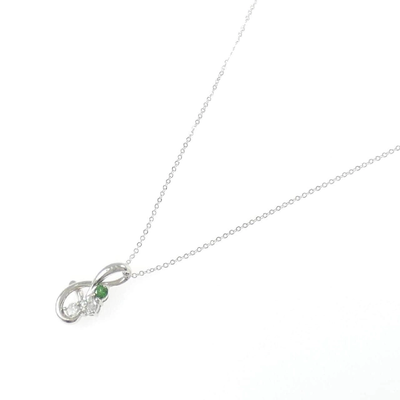 Dây chuyền garnet xanh PT900/PT950 - Hàng hiệu Authentic 858726