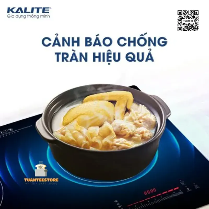Bếp từ đôi KALITE KDI73 linh hoạt bền bỉ chịu nhiệt tốt 601489