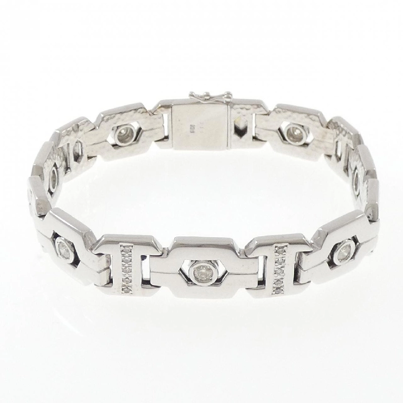 K18WG Vòng tay kim cương 1.10CT - Hàng hiệu Chính hãng 873386