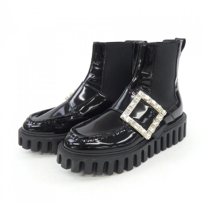 Giày bốt ROGER VIVIER Viv' Go-Thick Buckle - Hàng hiệu Chính hãng 827902