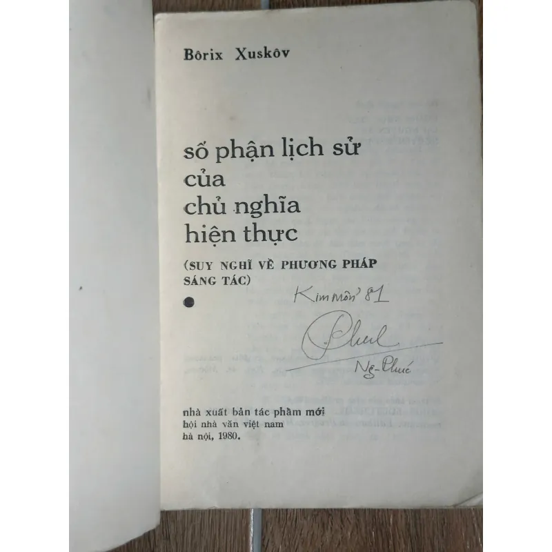 Số Phận Lịch Sử Của Chủ Nghĩa Hiện Thực - Bôrix Xuskov 731620