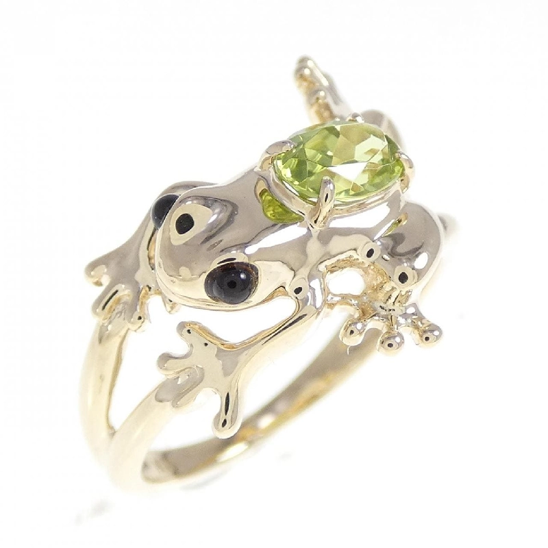 Nhẫn Peridot K10YG Frog 671132