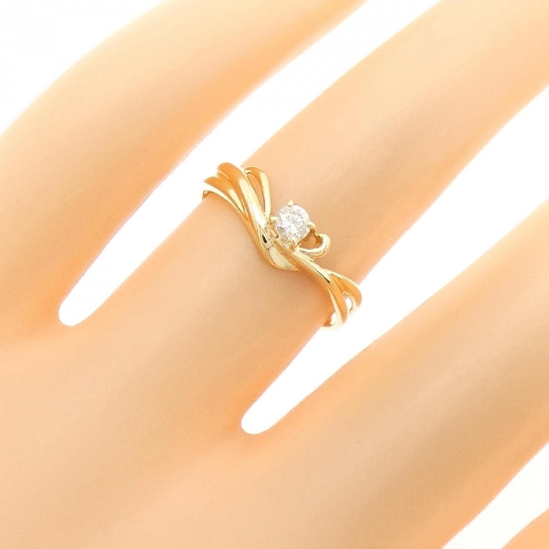 Nhẫn kim cương K18YG 668018