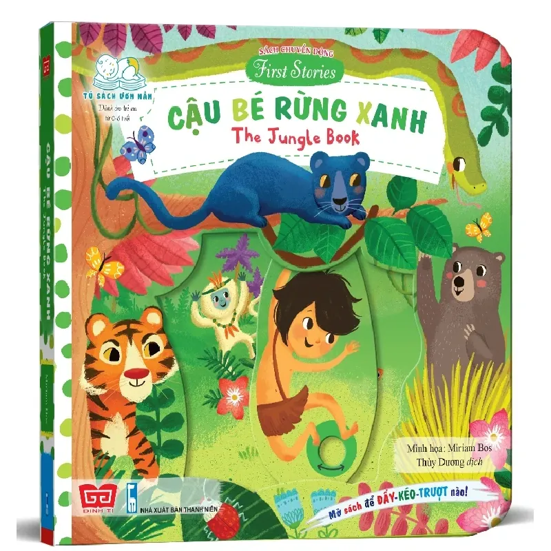 Sách Chuyển Động - First Stories - The Jungle Book - Cậu Bé Rừng Xanh - Miriam Bos 454249