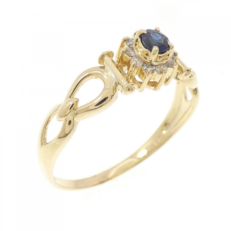 Nhẫn Sapphire K18YG - Hàng hiệu Chính hãng 851296