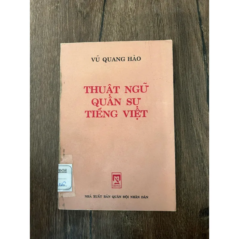 Thuật ngữ Quân sự Tiếng Việt - Vũ Quang Hảo 709453