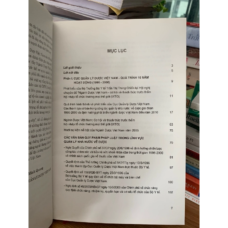 Cục quản lý dược Việt Nam 1 chặng đường 10 năm nhìn lại (1996-2006) NXB Y học 728032