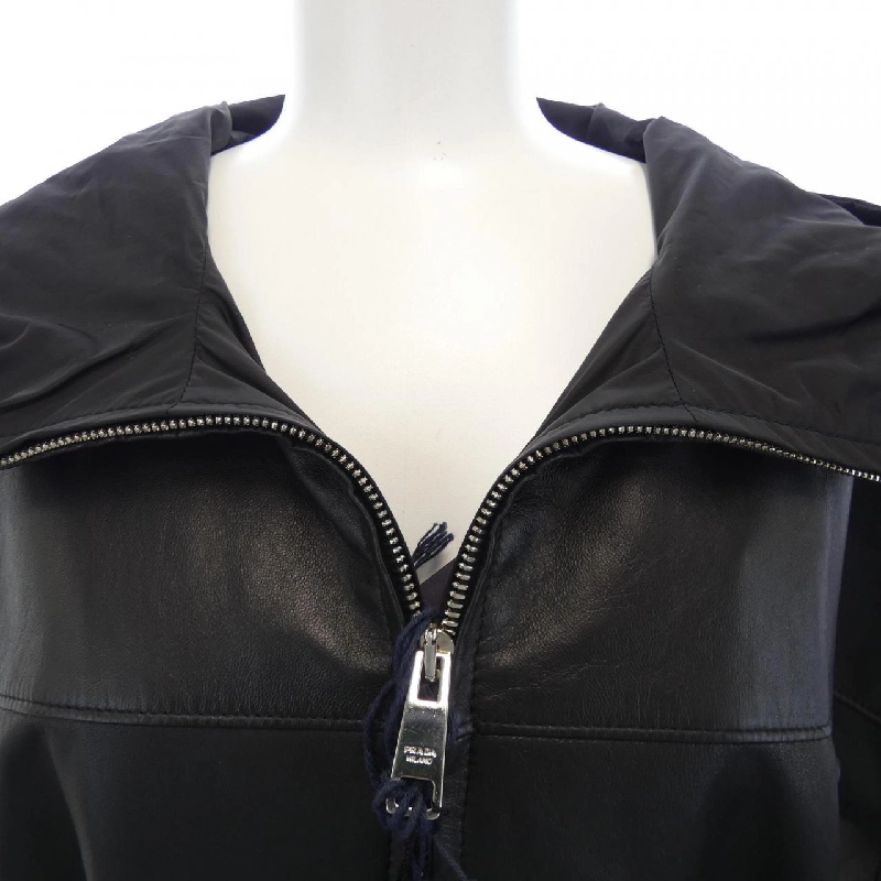 【Mã giảm giá】Áo khoác da PRADA 641267