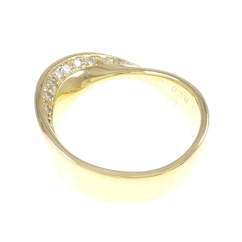 Nhẫn kim cương K18YG 0.18CT 669798