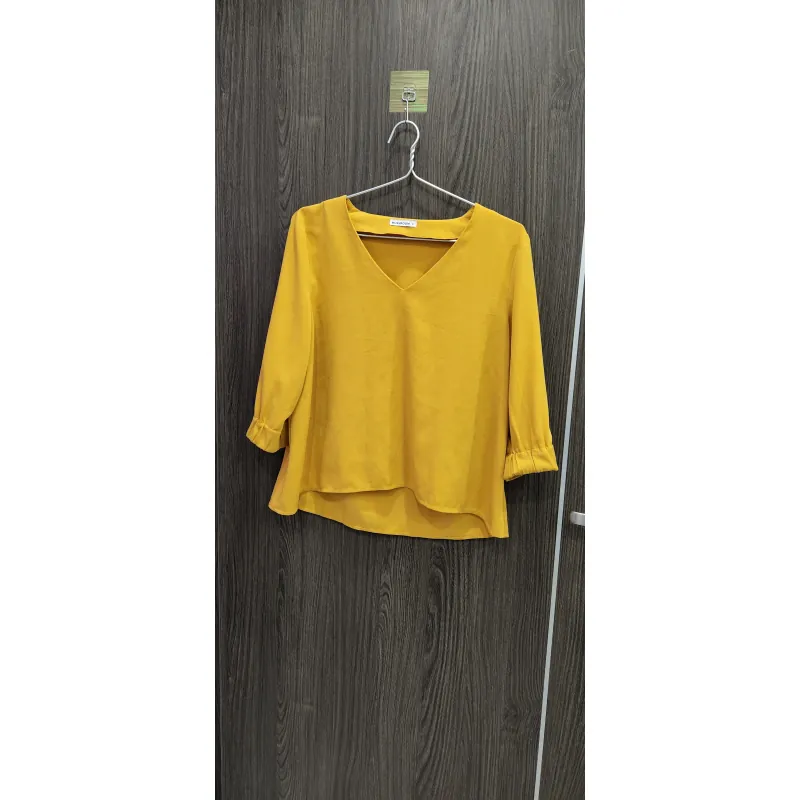 Áo sơ mi vàng croptop siêu xinh 933840