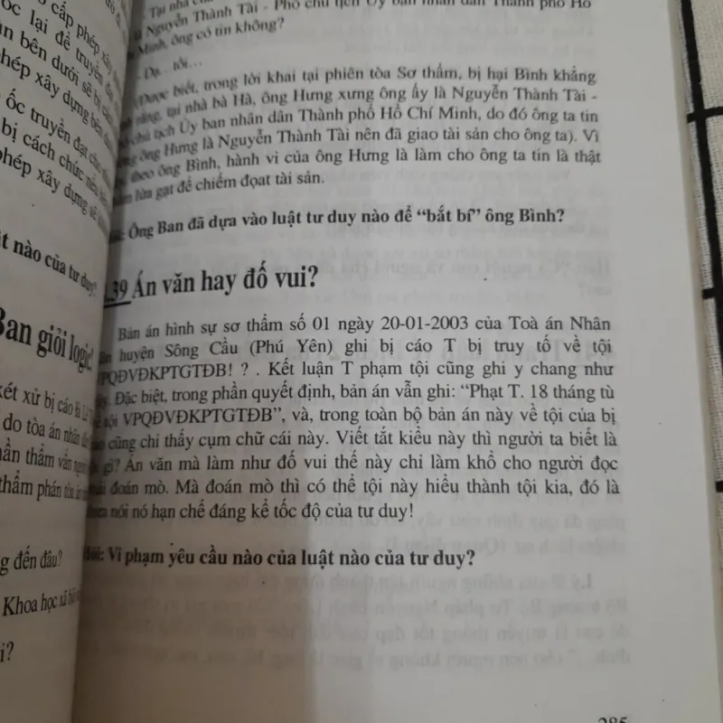 Tg. Luật sư Lê Huy Ninh- LOGIC Trong đời thường và Pháp luật 720224