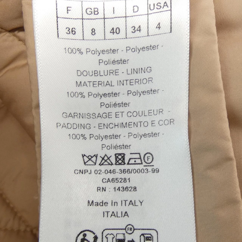 【Mã giảm giá】Áo khoác không cổ CHRISTIAN DIOR 639248