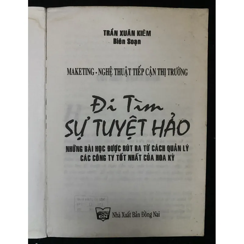 Marketing - Nghệ thuật tiếp cận thị trường-Đi Tìm Sự Tuyệt Hảo 1029093