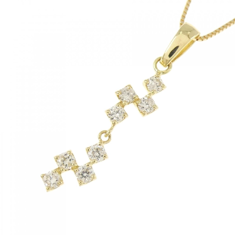 K18YG Dây chuyền kim cương 0.10CT - Hàng hiệu Chính hãng 865397