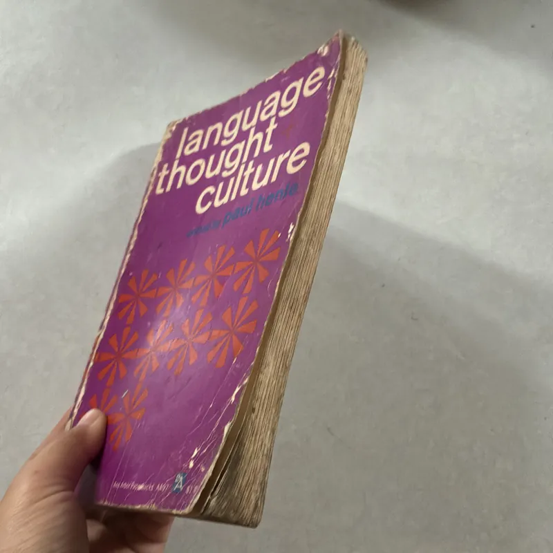 Language thought and Culture - paul henle 721059