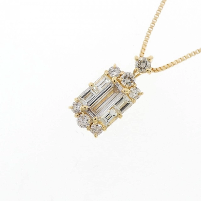 K18YG Dây chuyền kim cương 0.18CT - Hàng hiệu Chính hãng 861666