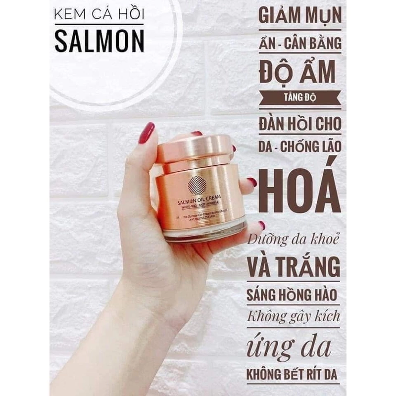 Kem Dưỡng Trắng Da, Chống Lão Hóa Chiết Xuất Dầu Cá Hồi Cre8skin Salmon Oil Hàn hộp 80gr 381190