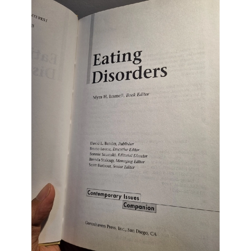 EATING DISORDERS : Contemporary Issues Companion 234651