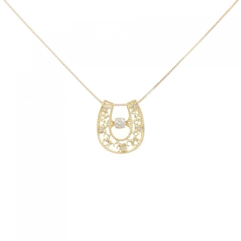 K18YG Dây chuyền kim cương 0.10CT - Hàng hiệu Chính hãng 856431