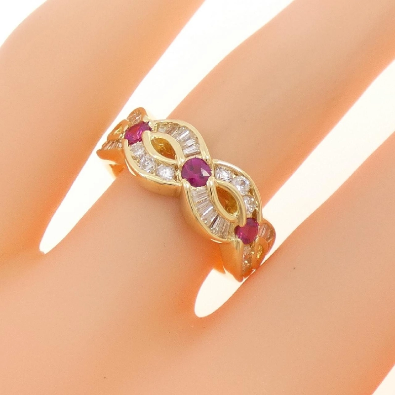 Nhẫn Ruby K18YG 0.26CT - Hàng hiệu Chính hãng 852088