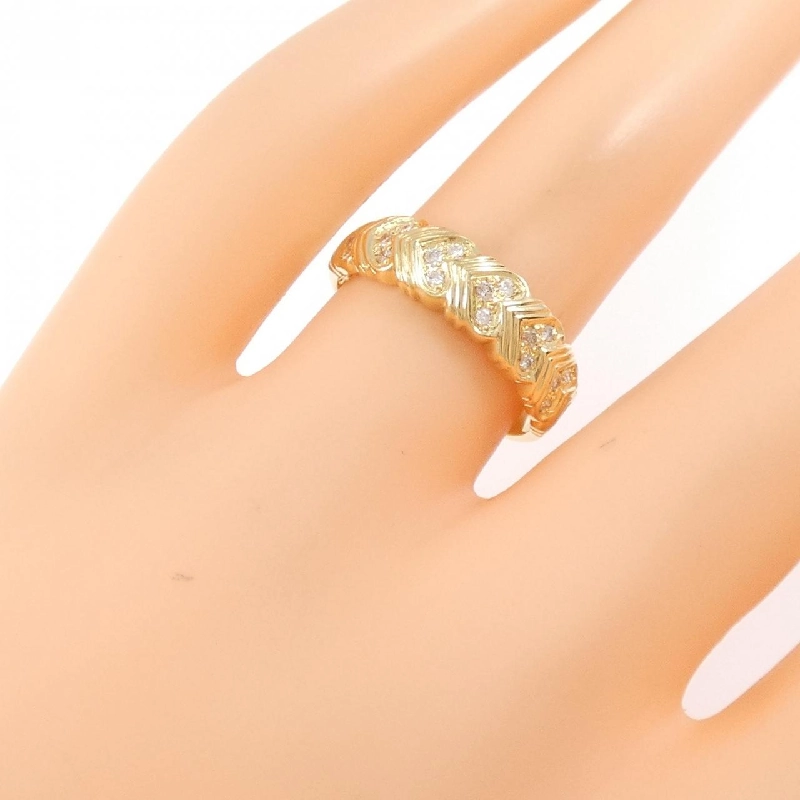 Nhẫn kim cương K18YG 0.14CT 670184