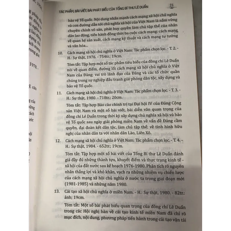 Tổng bí thư Lê Duẩn - Thư mục và tác phẩm chọn lọc 706332