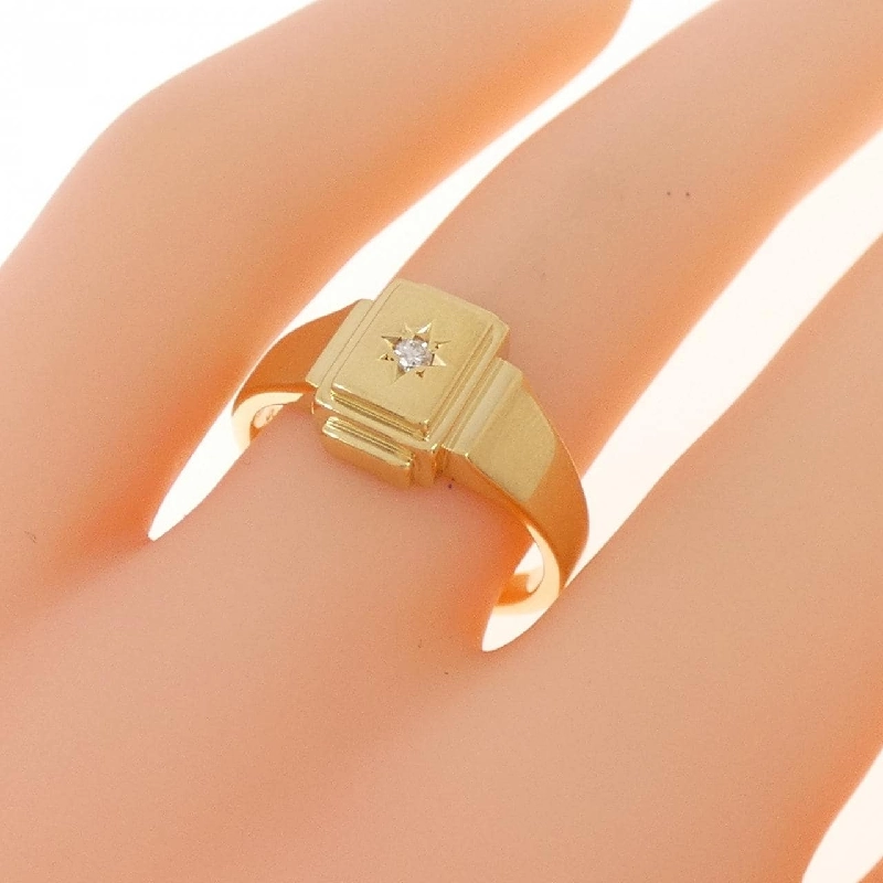 Nhẫn kim cương K18YG 0.025CT 667570