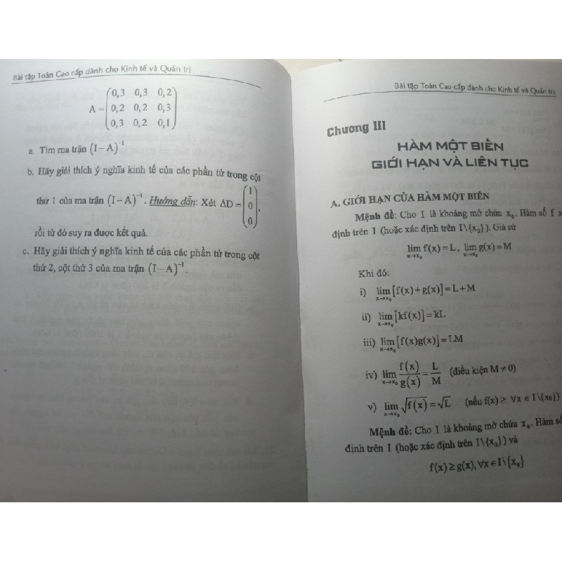 Toán cao cấp dành cho kinh tế và quản trị 67922