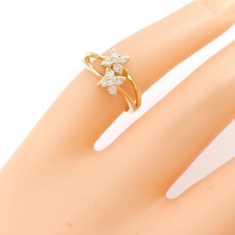 Nhẫn hồng ngọc kim cương K18YG 0.23CT 673649