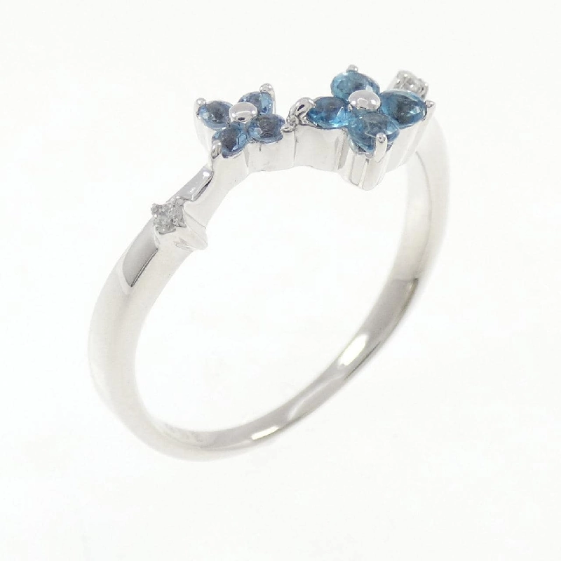 Nhẫn Aquamarine Hoa Kumikyoku - Hàng hiệu Chính hãng 833851