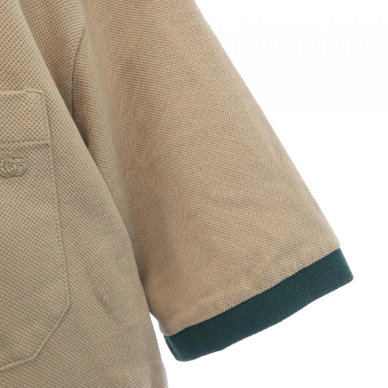 Áo polo cotton pique có cổ sọc web GUCCI 701735 XJELJ - Hàng hiệu Authentic 888639
