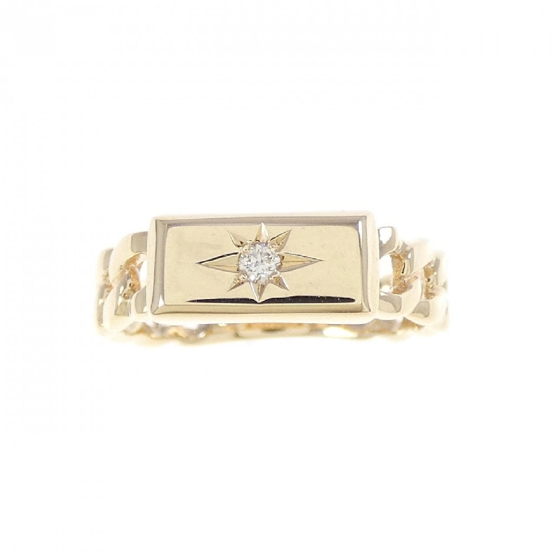 Nhẫn kim cương K10YG 0.03CT 669162