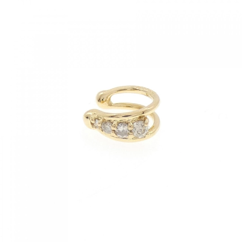 K18YG Bông tai kim cương 0.075CT một bên - Hàng hiệu Authentic 873997